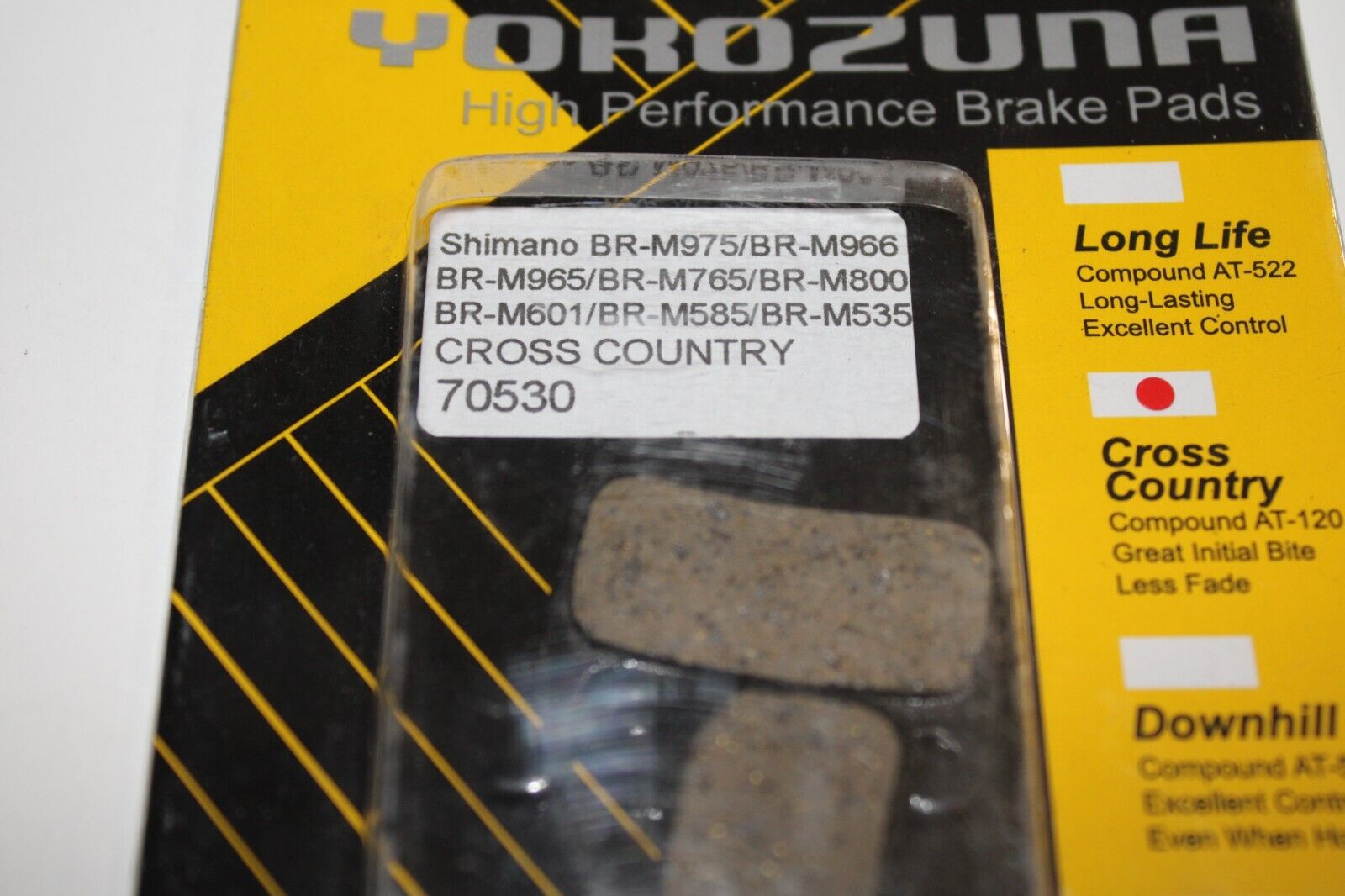 Yokozuna Bicycle Disc Brake Pads Shimano BR-M975-M535 AT120 70530 Free  Shipping - Fresh Stock Dated February 2026