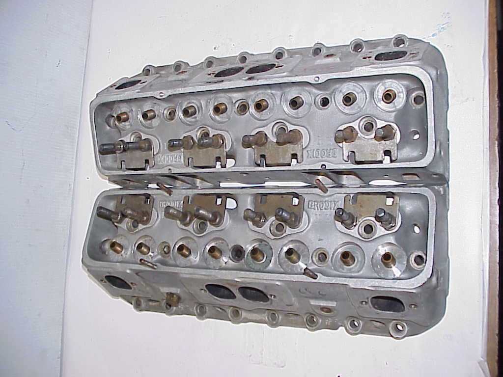 2 Brodix -08 BARE 23° Aluminum Heads SB Chevy UMP WIssota NHRA Mudbog - Fresh Stock Dated February 2026