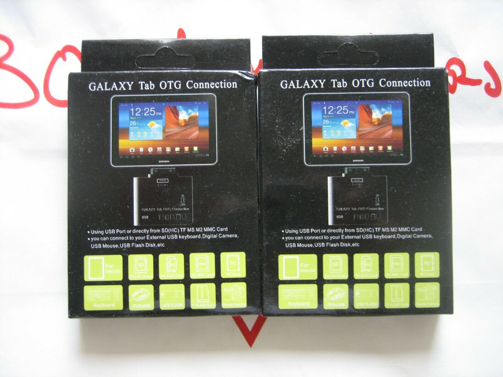 2 Pack Galaxy Tab OTG Connection Kit fits Samsung Tab 5 in 1 OTG New in Box - Fresh Stock Dated February 2026