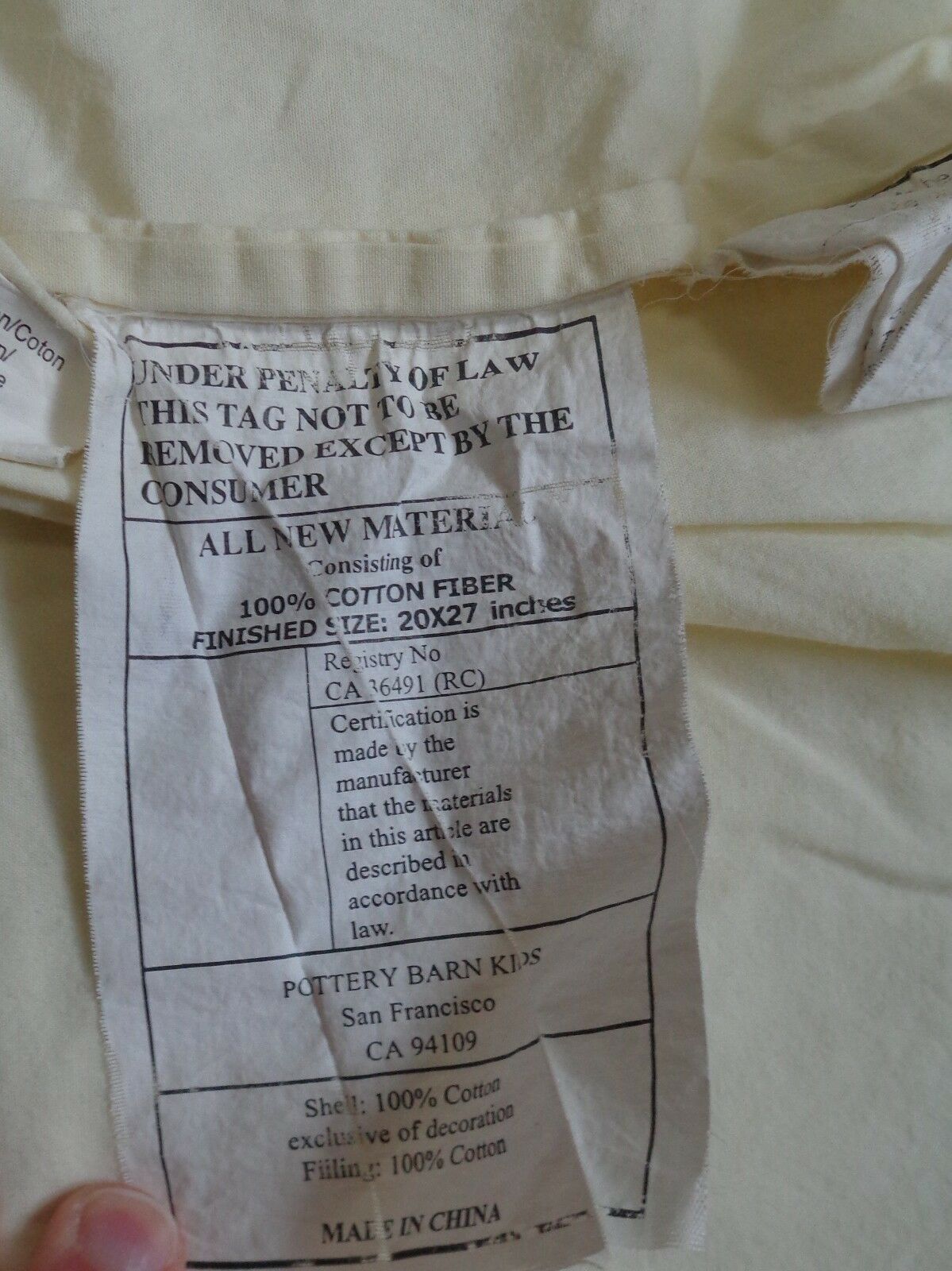 Pottery Barn Kids Sophie Pillow Shams 2 Qty Butterfly Pink Yellow Girls 20 X 27 - Fresh Stock Dated December 2025