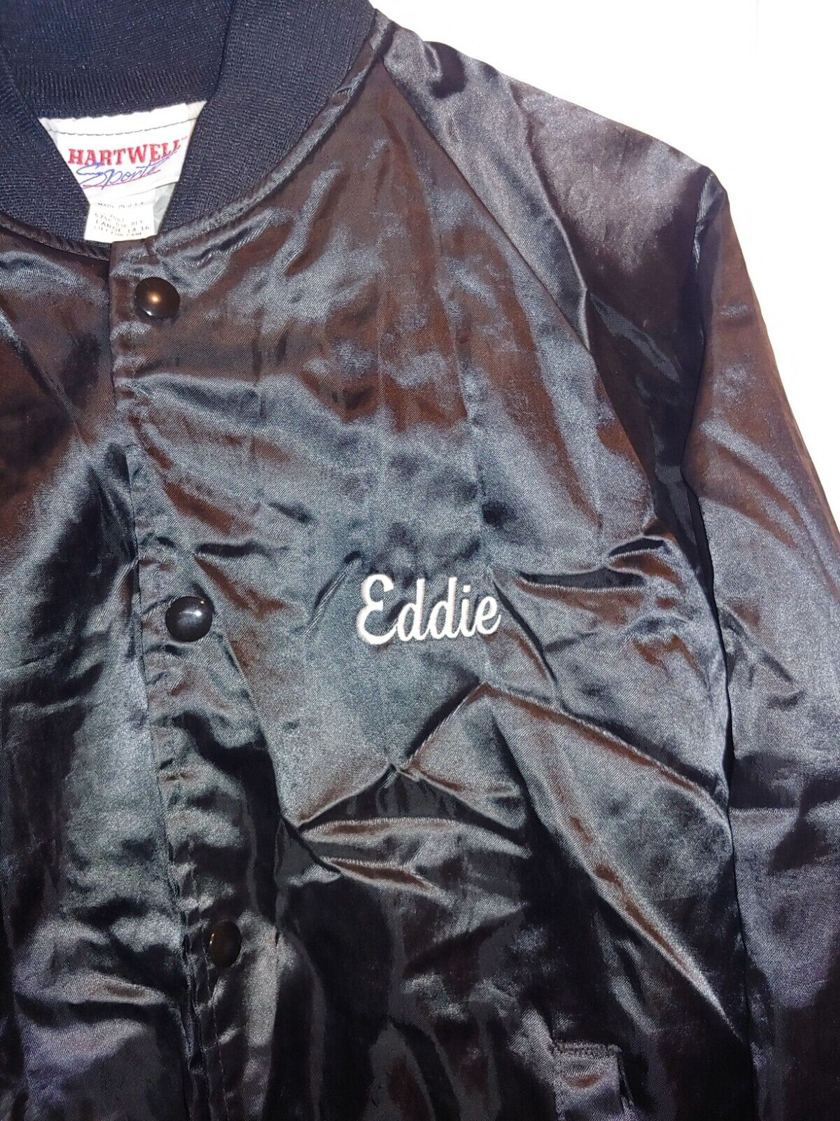 Vintage 1990's BMX Bicycle Racing Satin Jacket,New Jersey State Series,Road Kill - Fresh Stock Dated December 2025