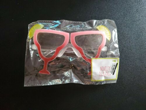 WOW Party Eyeglasses Mixed Drink Cocktail Martini Shaped New - Fresh Stock Dated February 2026
