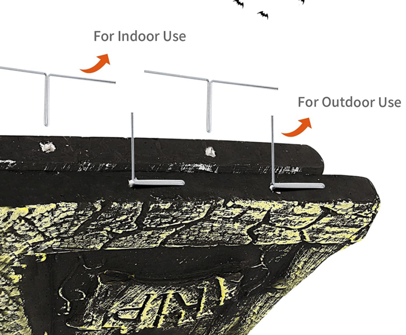 Halloween Foam Tombstones 5 PCS Graveyard LED Lights Yard Lawn Decorations Large - Fresh Stock Dated February 2026