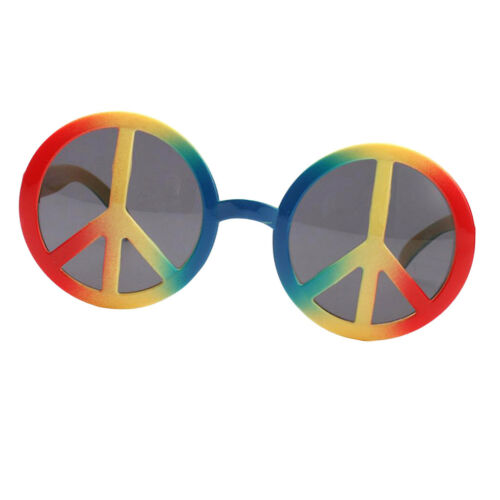 Novelty World Peace Sign Rainbow Glasses Photo Props Party Events Sunglasses - Fresh Stock Dated February 2026