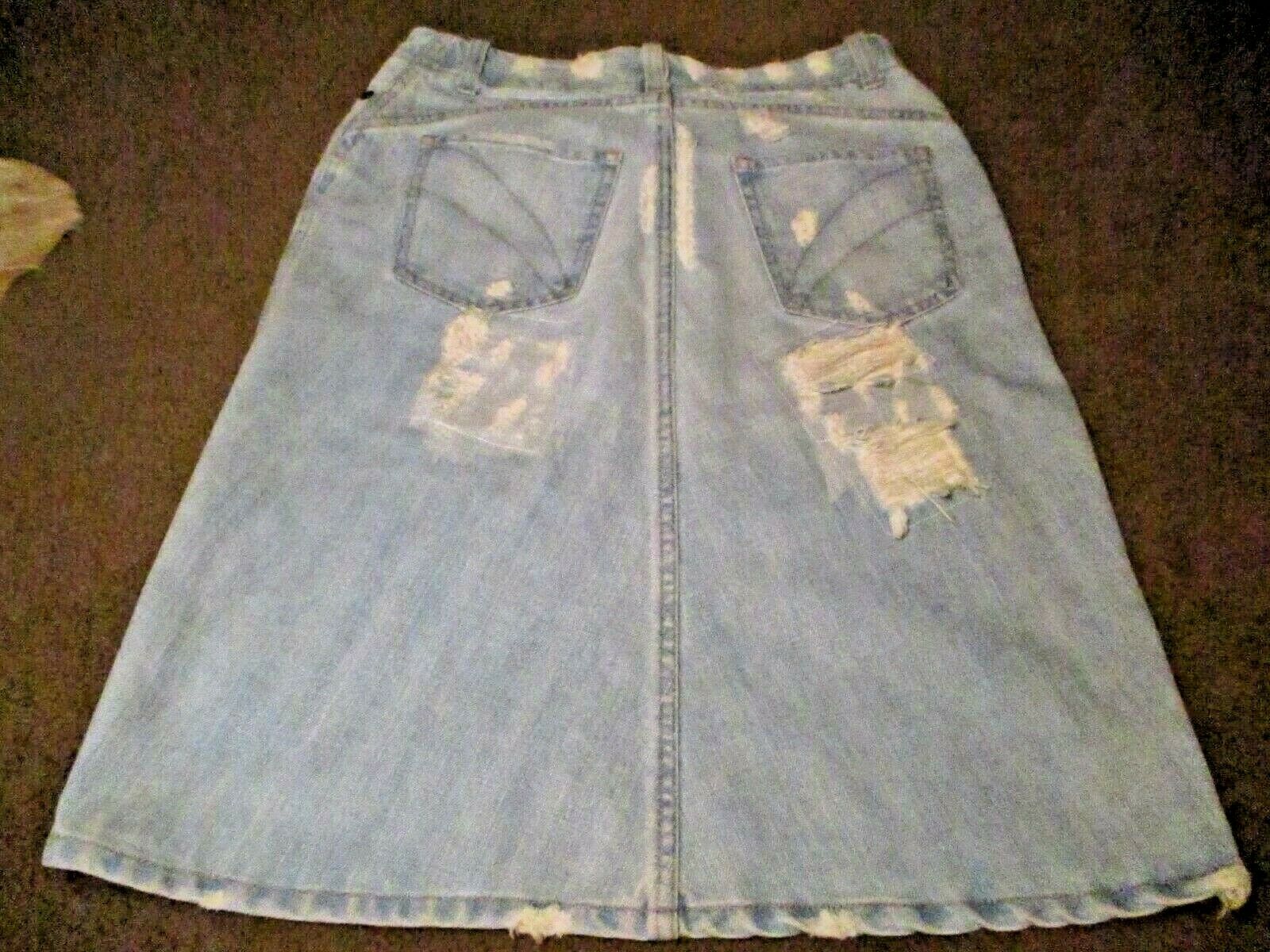 Vivienne Westwood Anglomania Vintage Punk Rock n Roll Distressed Denim Skirt - Fresh Stock Dated February 2026