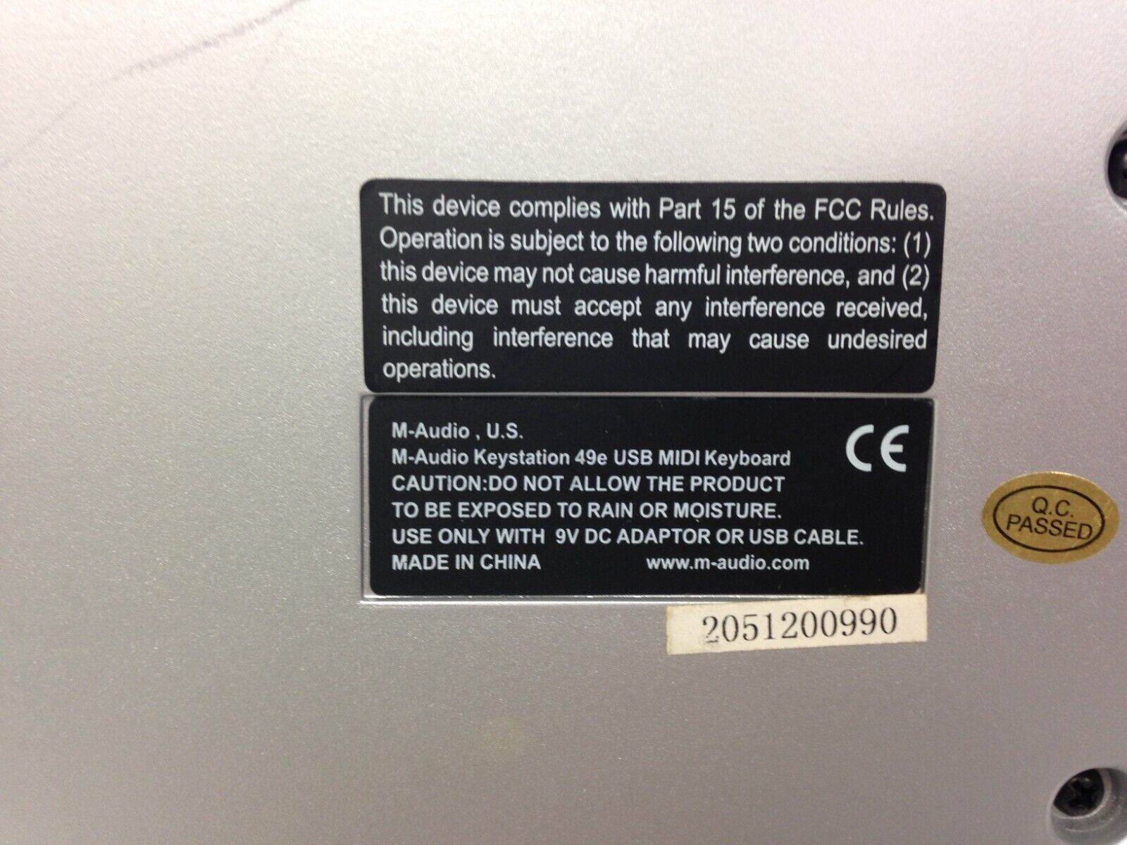 M-AUDIO KEYSTATION 49E MIDI KEYBOARD (2H4.ZS) W/Power Adapter - Fresh Stock Dated February 2026