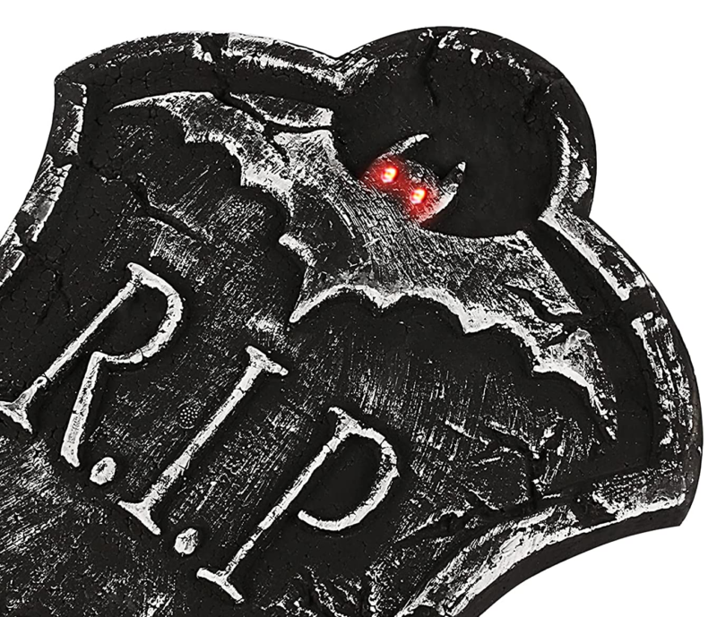 Halloween Foam Tombstones 5 PCS Graveyard LED Lights Yard Lawn Decorations Large - Fresh Stock Dated February 2026