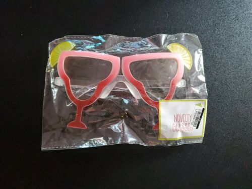 WOW Party Eyeglasses Mixed Drink Cocktail Martini Shaped New - Fresh Stock Dated February 2026
