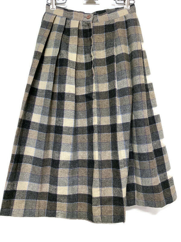 Vintage Plaid Pleated Skirt The BRB 22