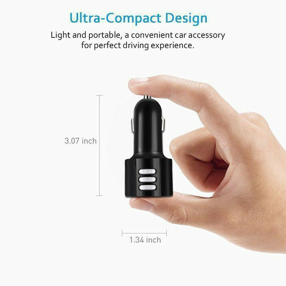 Fm Transmitter Bluetooth 4.2 Wireless Car Usb Charger Handsfree Kit Mp3 Player - Fresh Stock Dated February 2026
