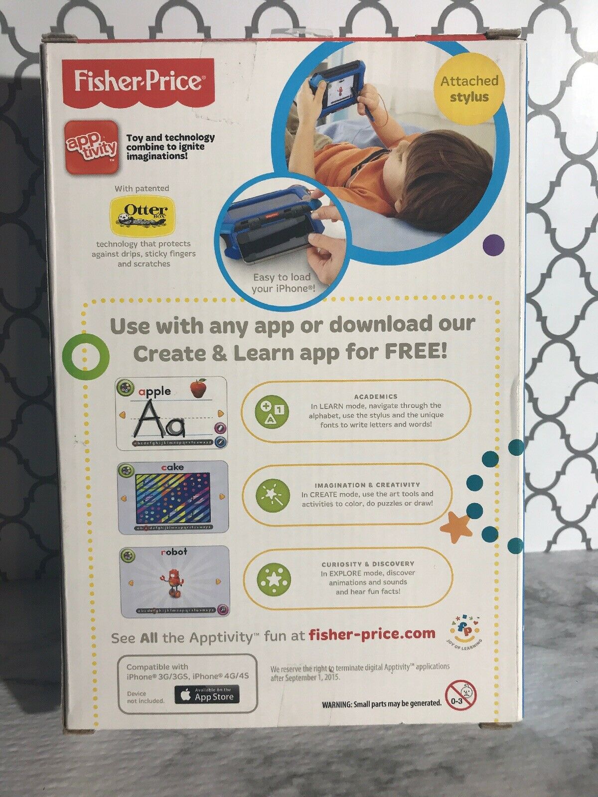 Fisher-Price Create and Learn Apptivity Case for iPhone, Boys, New, NIB - Fresh Stock Dated February 2026