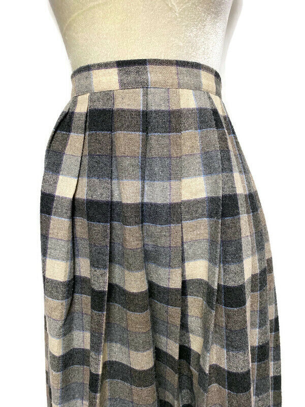 Vintage Plaid Pleated Skirt The BRB 22