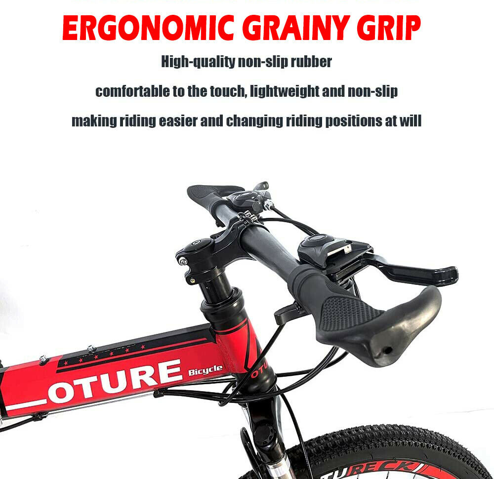 Mountain Bike 26'' Spoke Wheels Dual Suspension Folding 21 Speed MTB Bicycle - Fresh Stock Dated February 2026