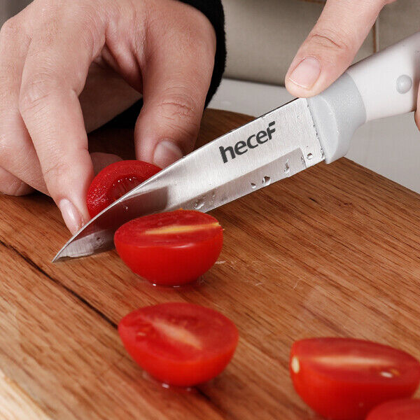 14 PCS Kitchen Knife Block Set With Wooden Block Stainless Steel Cutlery Set - Fresh Stock Dated February 2026