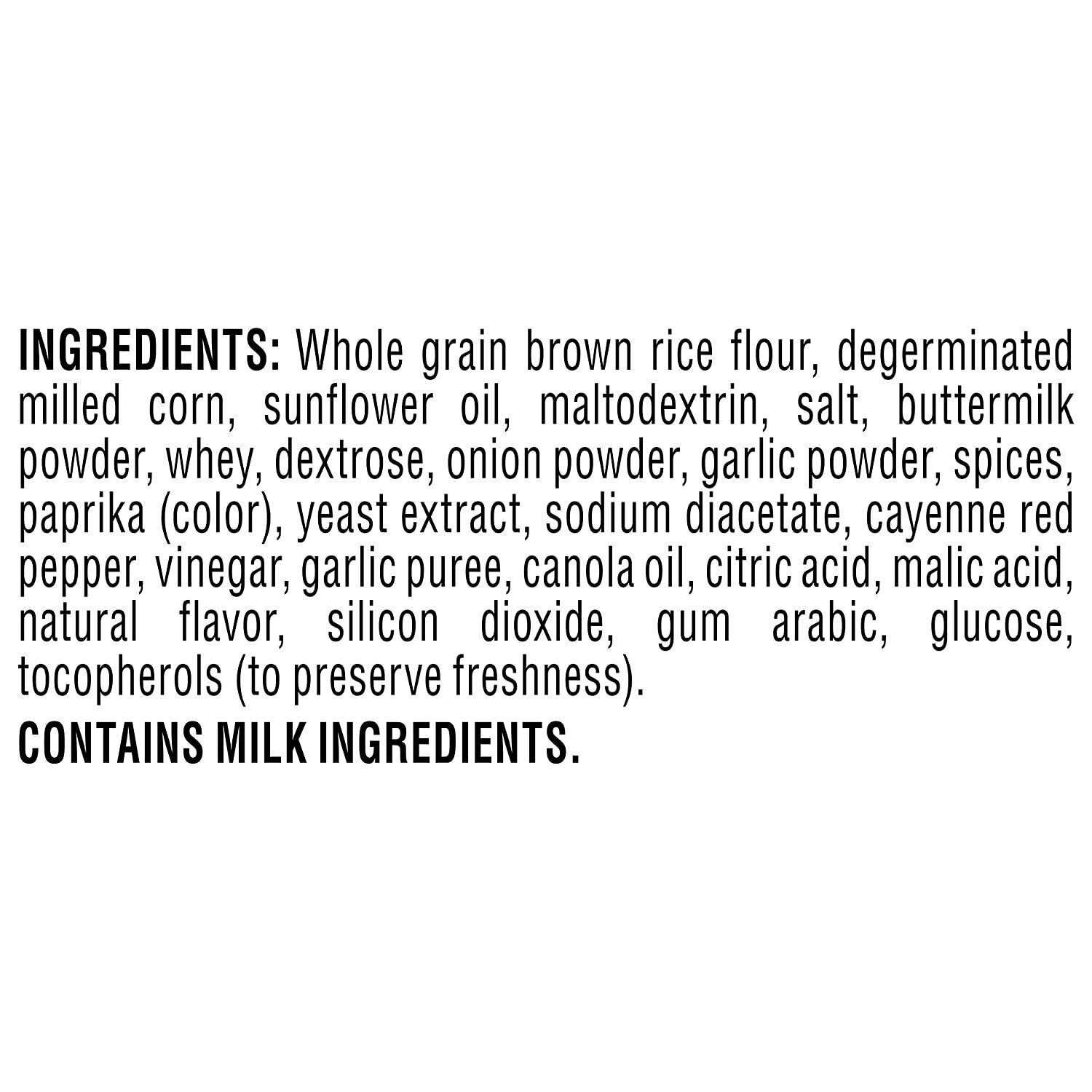 Quaker Rice Crisps, Buffalo Ranch Hot Spicy 3.03oz Bag (6 Pack) - Fresh Stock Dated December 2025