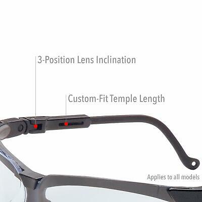 Uvex by Honeywell Genesis Safety Glasses, Black Frame with SCT-Reflect 50 Len... - Fresh Stock Dated February 2026