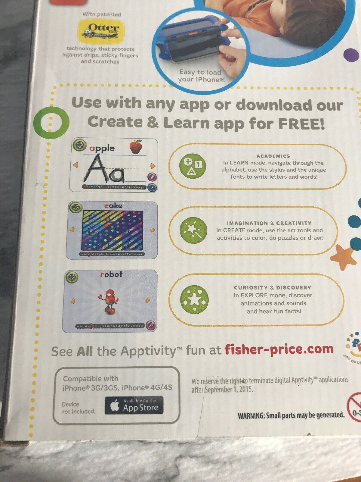 Fisher-Price Create and Learn Apptivity Case for iPhone, Boys, New, NIB - Fresh Stock Dated February 2026
