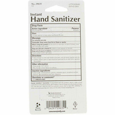 Handy Solutions With Aloe Hand Sanitizer Gel, 2 fl oz - Fresh Stock Dated February 2026