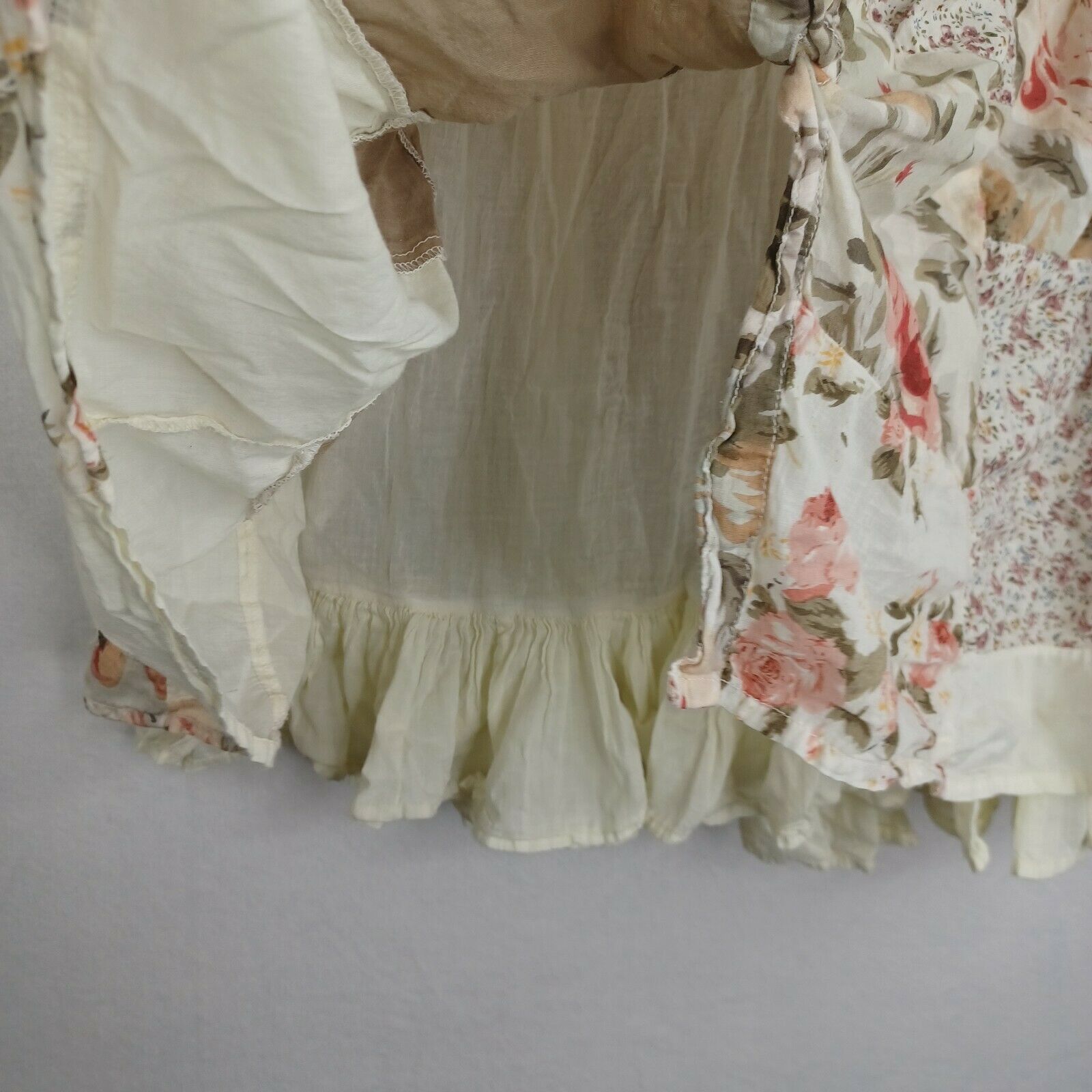 VTG 90s Styleworks Broomstick Floral Patchwork Dress Skirt Small Cottagecore - Fresh Stock Dated March 2026