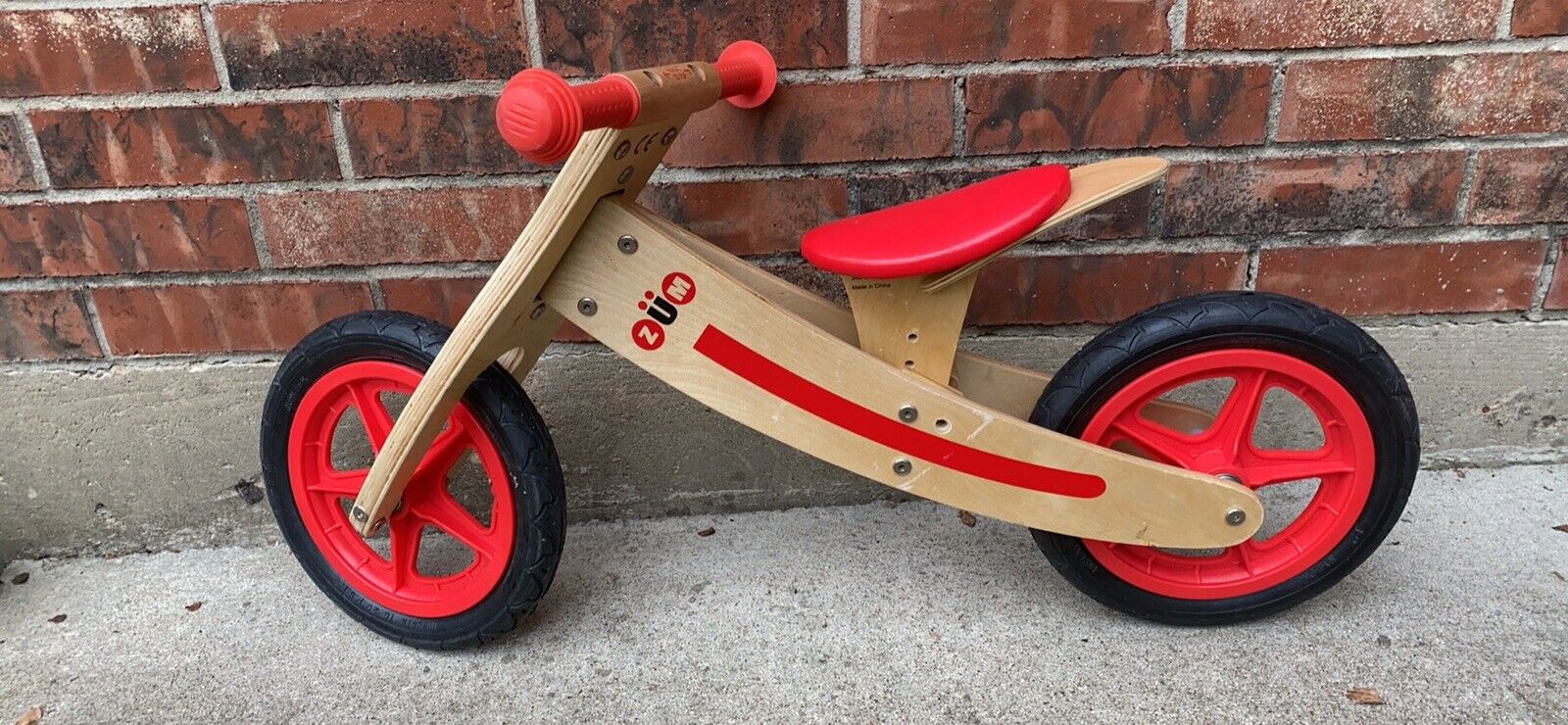 ZUM-CX Wooden Balance/Push Bike - Fresh Stock Dated February 2026