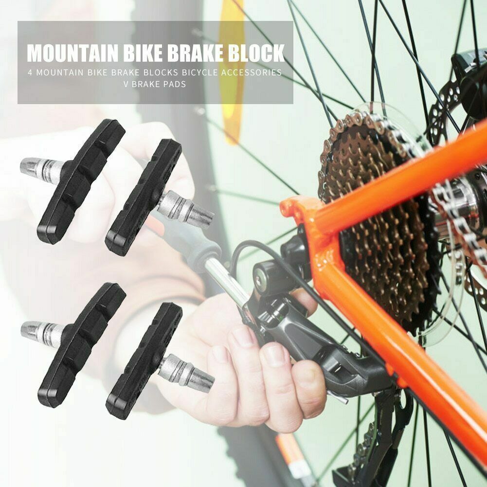 2,3,5 Pair Mountain Bike BMX Cycling V Brake Blocks Bicycle Break Pad Shoes Hold - Fresh Stock Dated February 2026