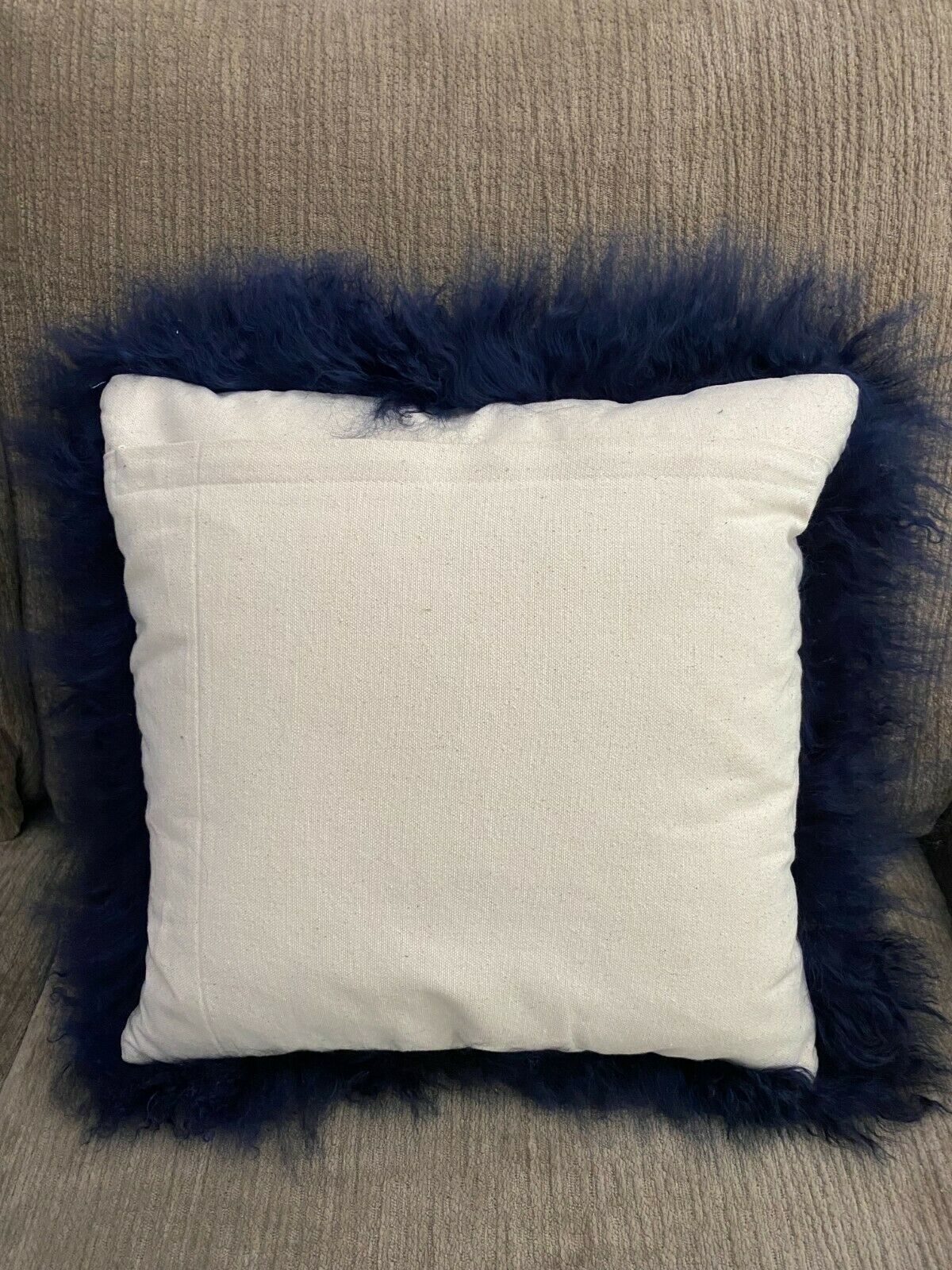 West elm Mongolian Curly Lamb Pillow  16x16x16 - Fresh Stock Dated December 2025