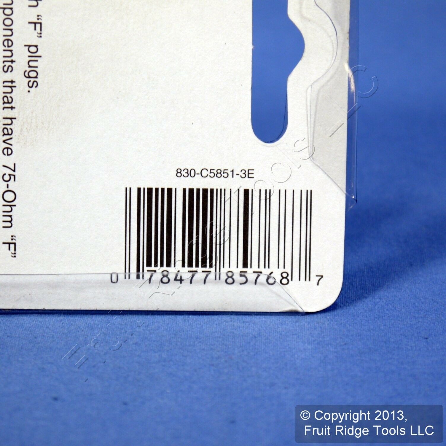 Leviton Black 3 Ft Coaxial Video Cable RG59 Plugs 75-Ohm F-Type Wire C5851-3E - Fresh Stock Dated December 2025