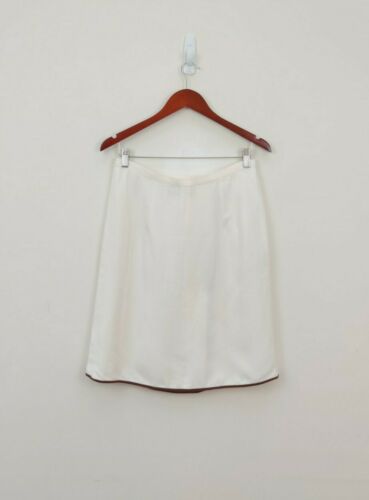 Vintage Valentino Boutique Linen Pearl Skirt 12 - Fresh Stock Dated February 2026