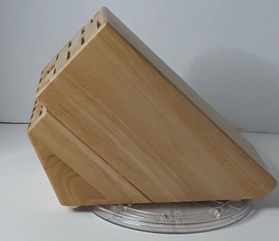 JA HENCKELS INTERNATIONAL 20 SLOT WOODEN KNIFE BLOCK LRG BLOCK ONLY ~PRE-OWNED~ - Fresh Stock Dated December 2025