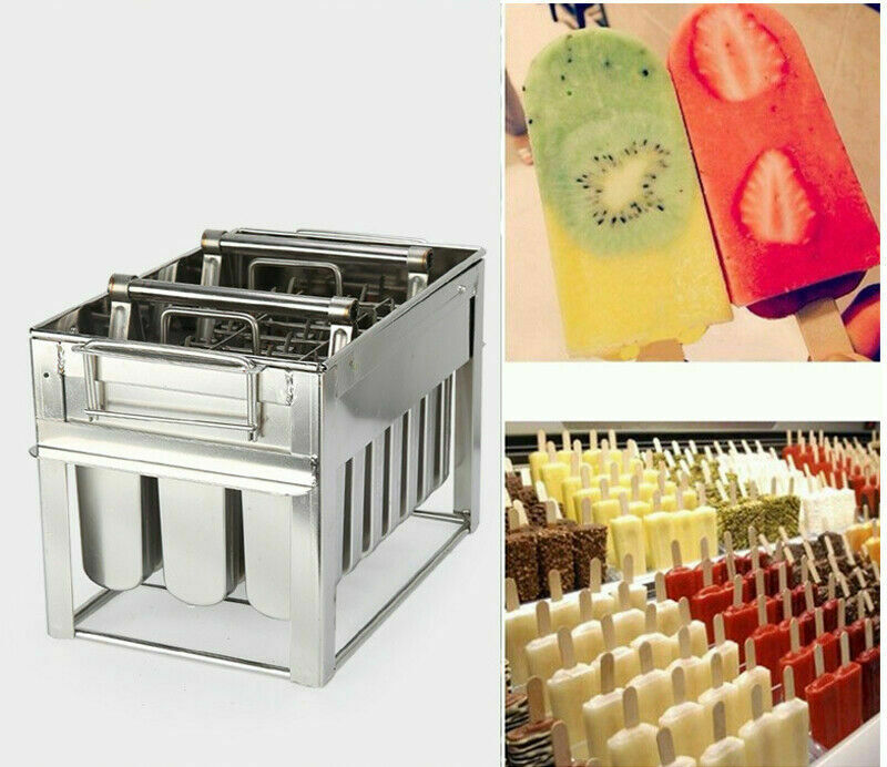24 pcs Stainless Steel Ice Pop Mold Ice Lolly Home Making Ice Cube Tray - Fresh Stock Dated February 2026