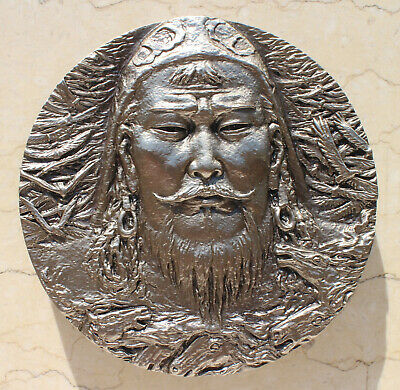 3 Pcs (Brass, Copper and Paktong) Set of China 2013 80mm Medals - Genghis Khan - Fresh Stock Dated February 2026