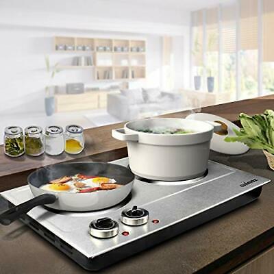 CUSIMAX 1800W Ceramic Electric Hot Plate for Cooking Dual Control Infrared Co... - Fresh Stock Dated December 2025