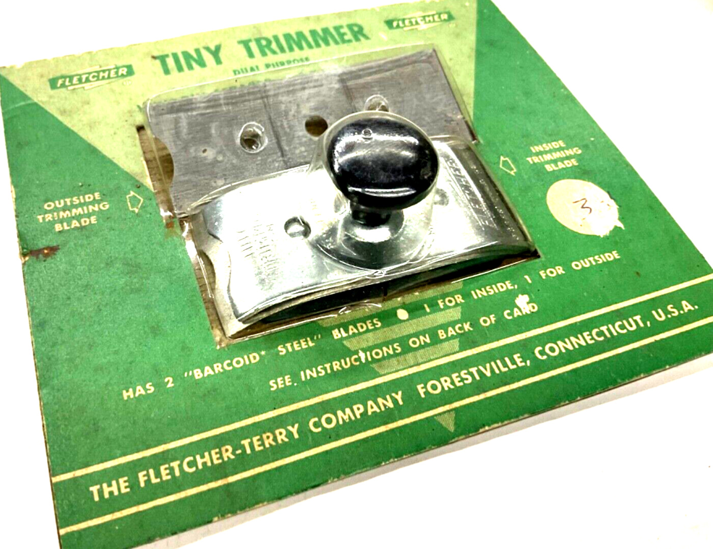 NOS! VINTAGE FLETCHER TINY TRIMMER, WINDOW SCRAPER & PAINT TRIMMER - Fresh Stock Dated February 2026