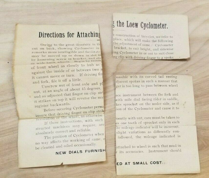 Loew 10,000 mile cyclometer 1890’s in box NOS Take a Look, this one is worth it! - Fresh Stock Dated December 2025