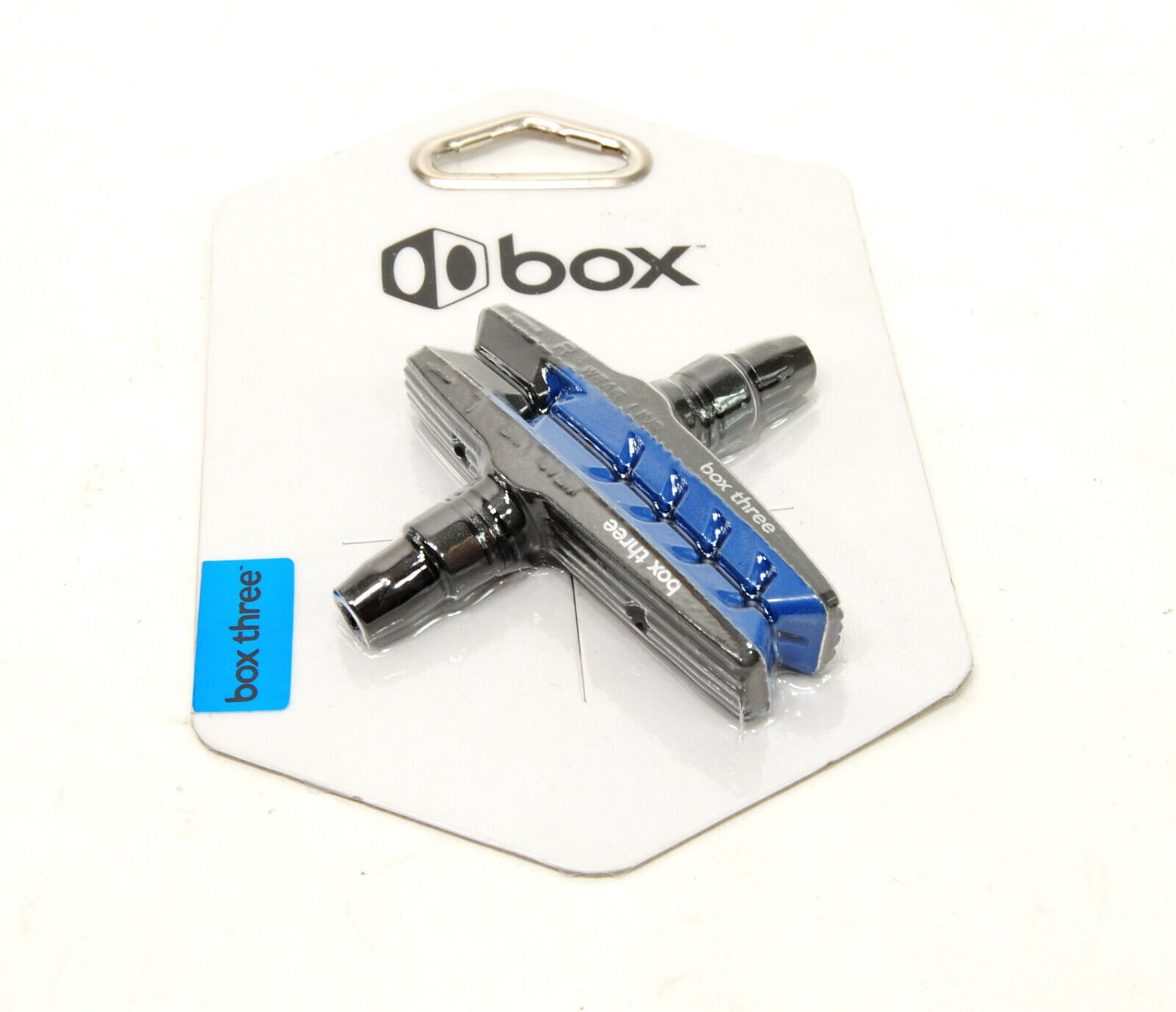 Box Three Air Flow BMX Bike Brake Pads Blue 70mm - Fresh Stock Dated February 2026