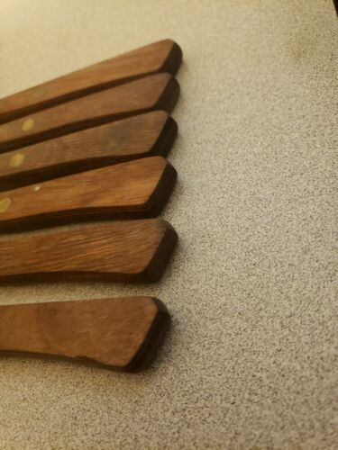 Vtg Set Of 6 Robinson Stainless Serrated Blade Steak knives - Fresh Stock Dated December 2025