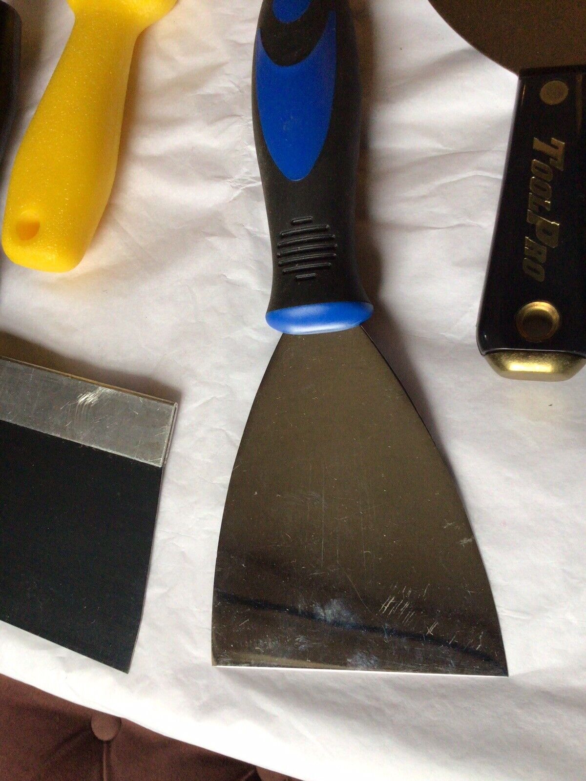 Lot Of Stainless Steel Drywall Taping Finishing Knife + Utility Blades & Pencils - Fresh Stock Dated February 2026