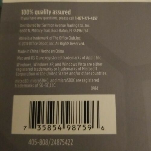 3 ATIVA Micro Card Readers NEW! USB POWERED - Fresh Stock Dated February 2026