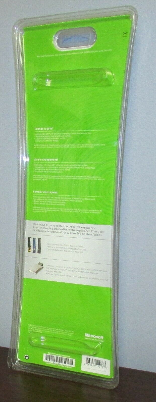 Official Microsoft OEM Xbox 360 Wood Grain Faceplate Front Plate Fast Shipping - Fresh Stock Dated December 2025