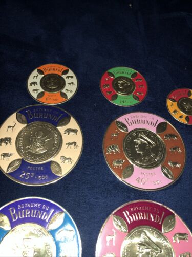 Burundi CB1-16 Set Gold Coin King Mwambutsa IV Africa Coat Arms Air Mail Stamp - Fresh Stock Dated December 2025