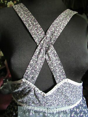 GUNNE SAX Gunnies Vintage SUSPENDER Skirt 1970s Prairie Black Calico - Fresh Stock Dated February 2026