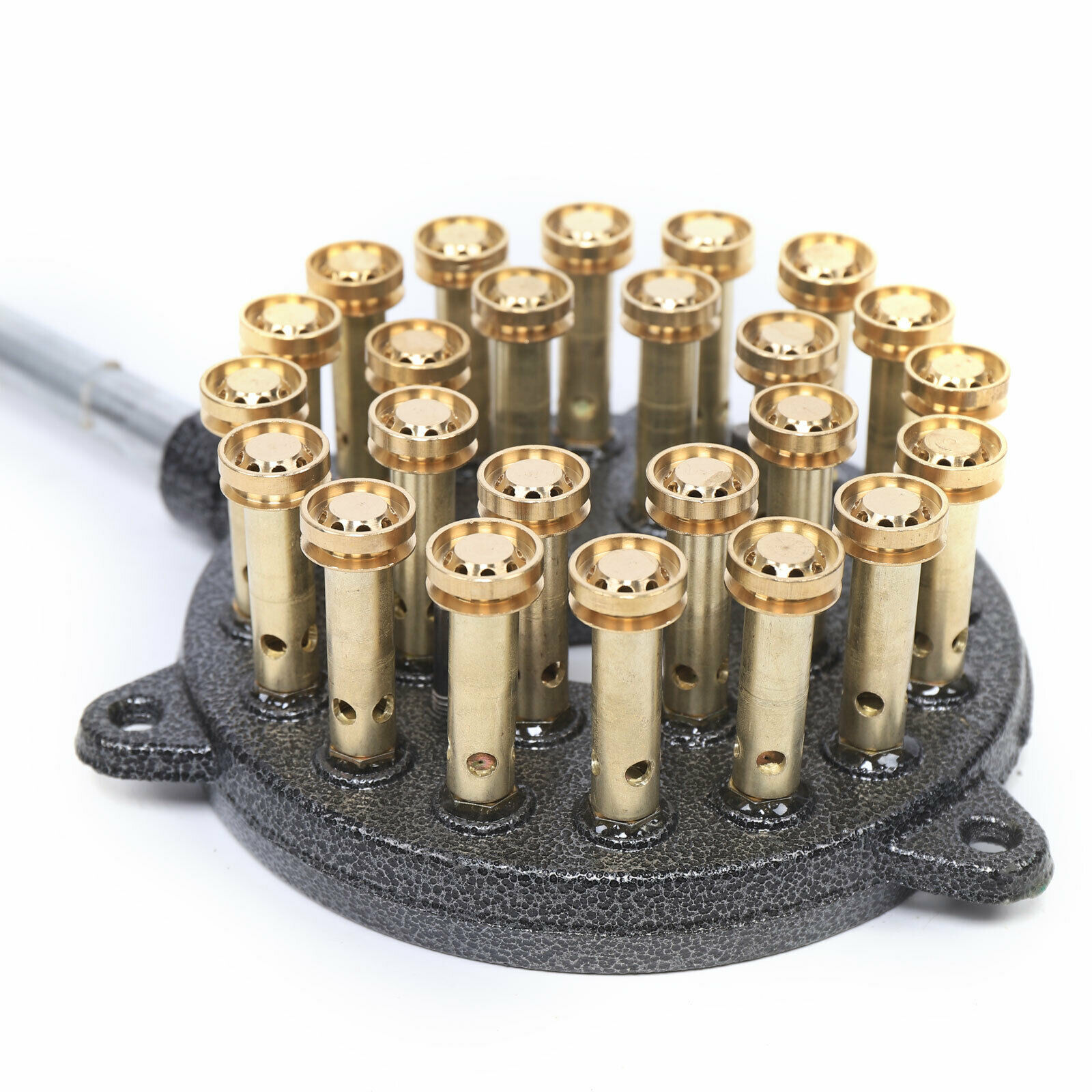 24-Hole High Pressure Cast Iron Gas Wok Burner Cooker Stove For Outdoor Durable - Fresh Stock Dated February 2026