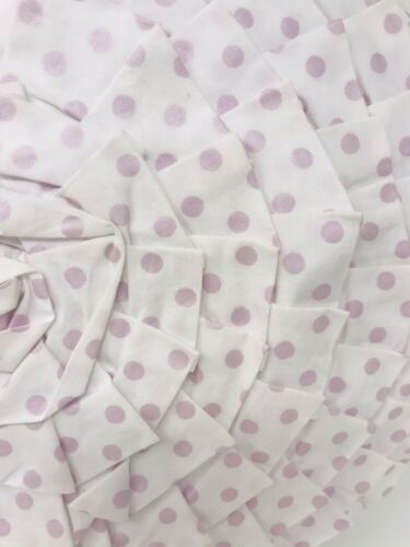 Pottery Barn Kids Ruffle Lavender Shimmer Dot Round Deco Pillow 16” Diameter - Fresh Stock Dated December 2025