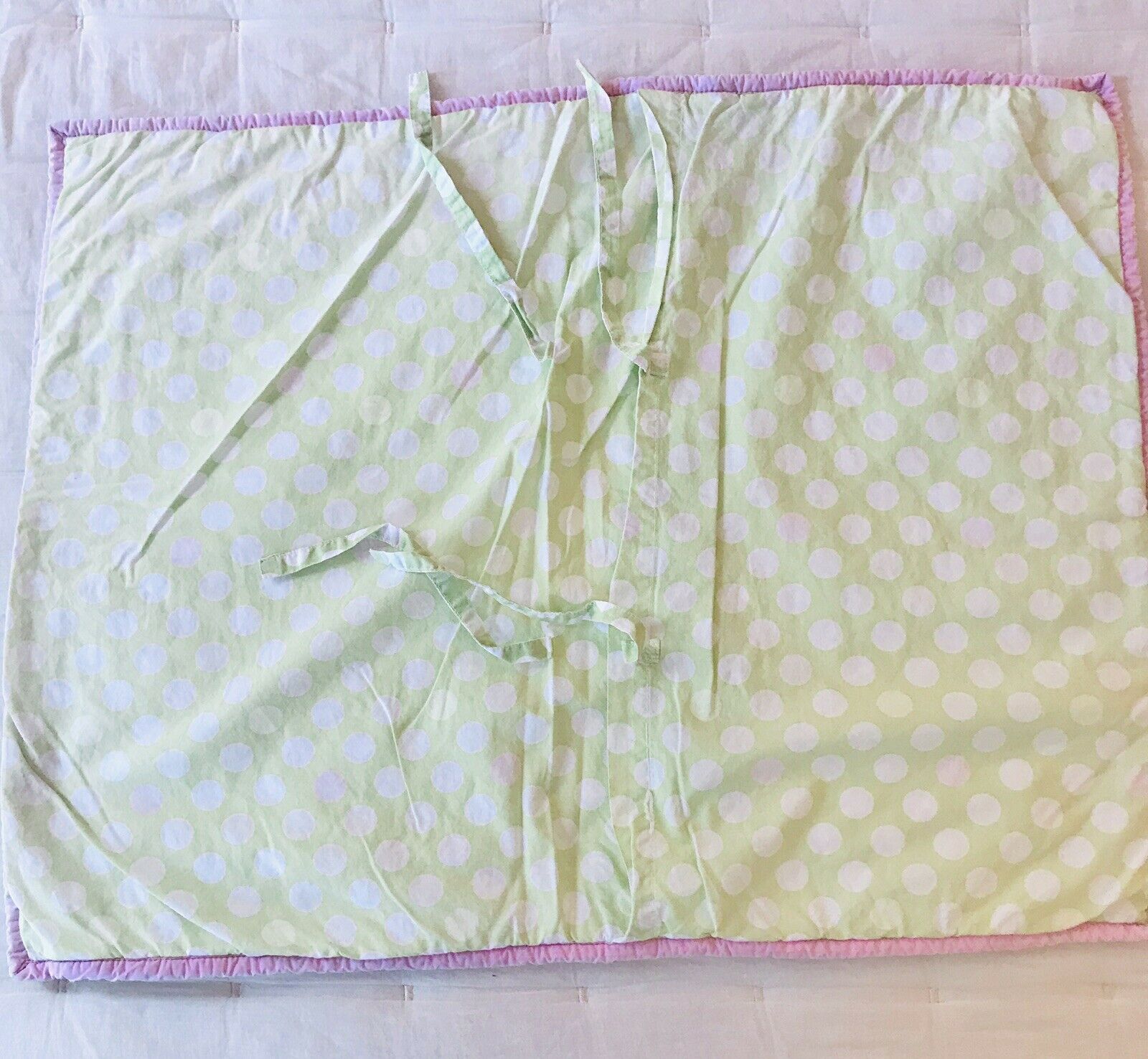 Pottery Barn Kids Quilted Standard Pillow Sham Birds Pink Green White - Fresh Stock Dated December 2025