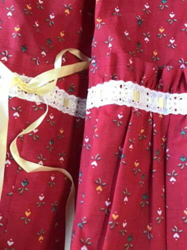 Vtg 1970's Heart & Lace Homespun Prairie Gunne Sax Style Maxi Skirt Small Medium - Fresh Stock Dated February 2026