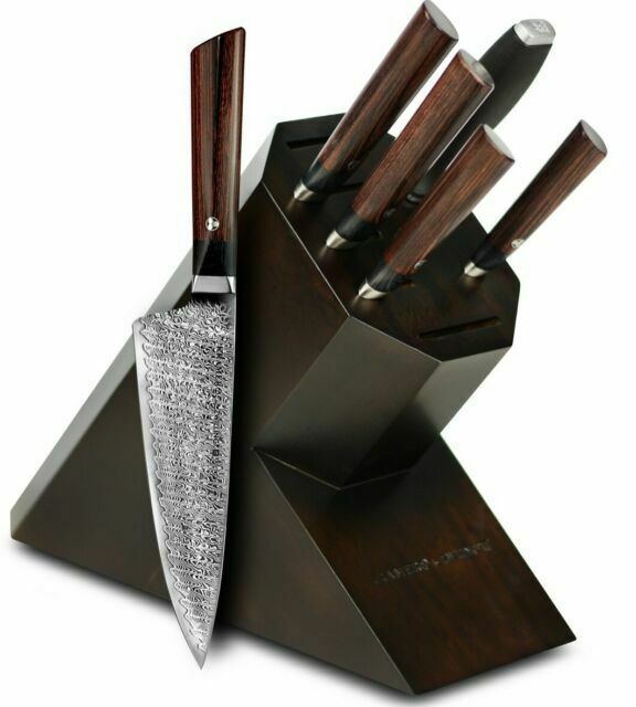 ZWILLING KRAMER MEIJI 7 PC KNIFE BLOCK SET BROWN 38270-000 NEW IN BOX - Fresh Stock Dated December 2025