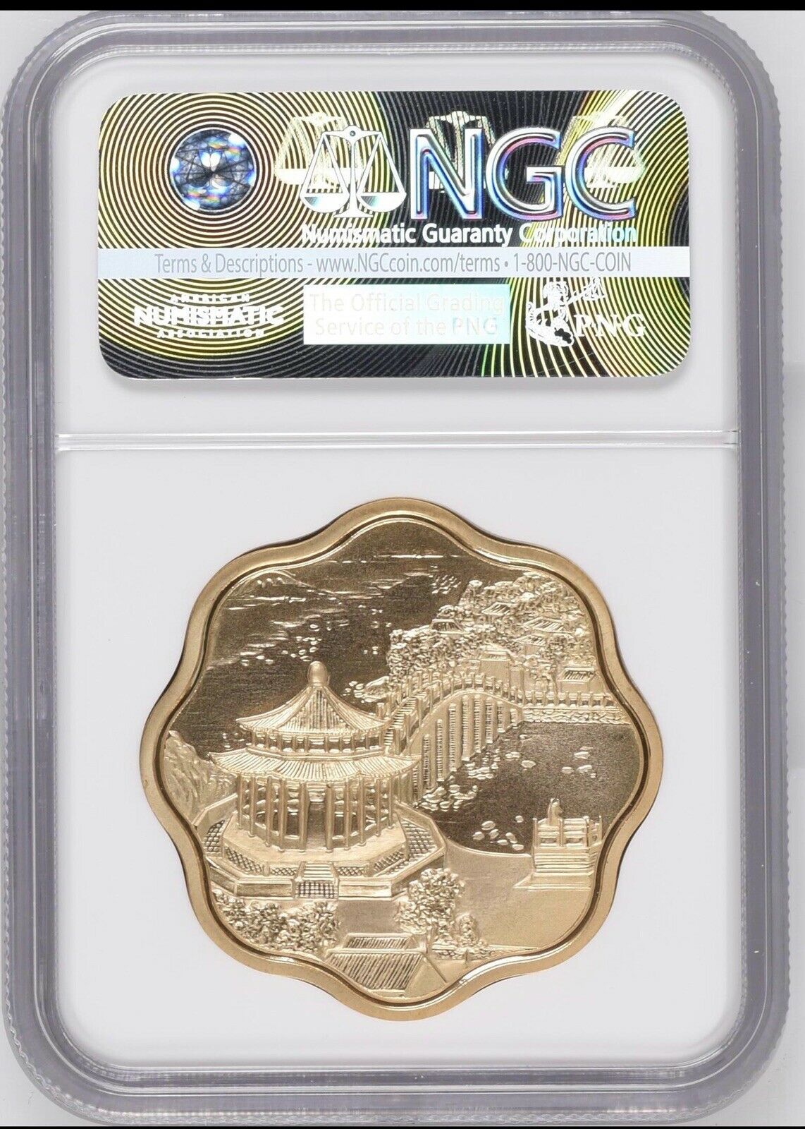 NGC PF70 2017 Panda Garden Panda Brass Medal Scallop First release 99pc - Fresh Stock Dated February 2026