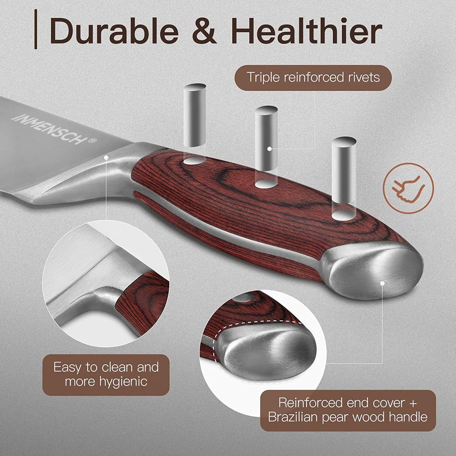 Knife Set,15 Pieces Premium Kitchen Knife Set, Ultra-Sharp German Stainless - Fresh Stock Dated February 2026