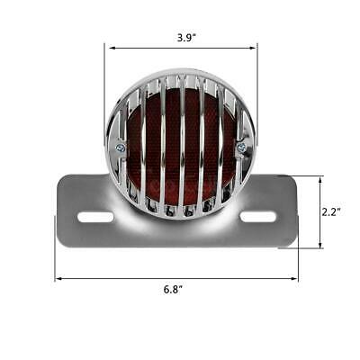 Rear Red Tail Brake Light License Plate w/Bracket - Fresh Stock Dated February 2026