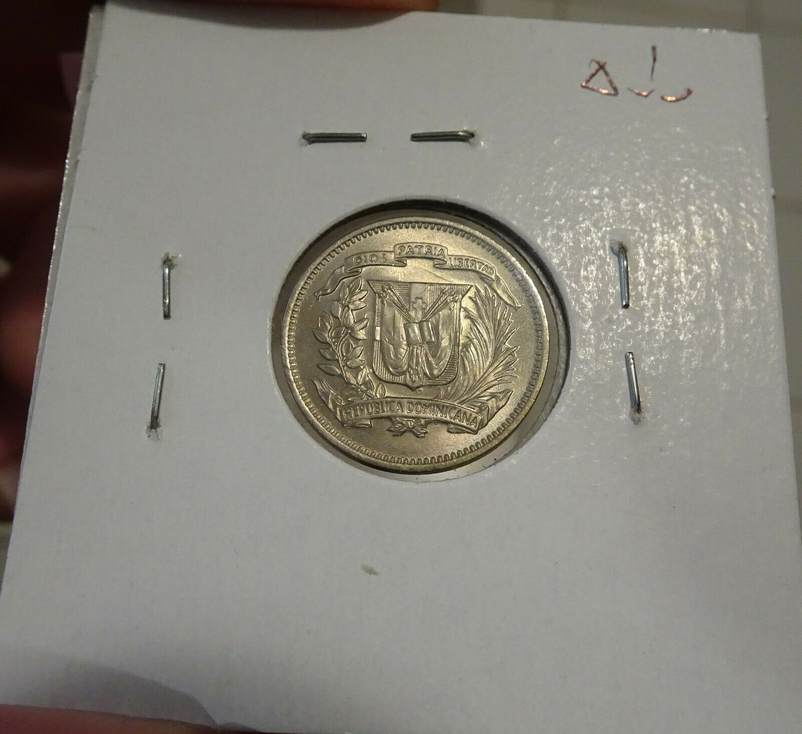 Dominican Republic 4-pc ChBU Lot: 1, 5, 25 Centavos 1972 & 10C 1967 (4 pc total) - Fresh Stock Dated December 2025